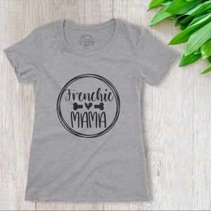 NEW Womens 2XL Black Pink Gray White Frenchie Dog Funny TShirt Gift Novelty Soft